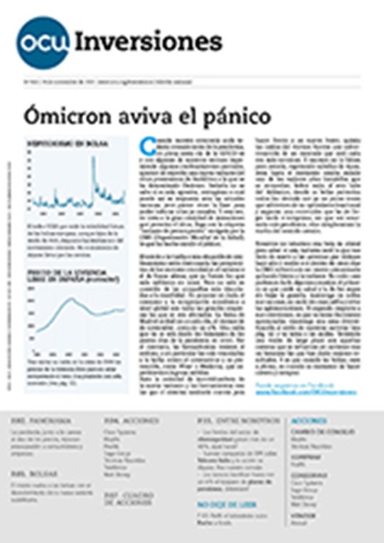 Portada de la revista semanal de OCU Inversiones nº 965.